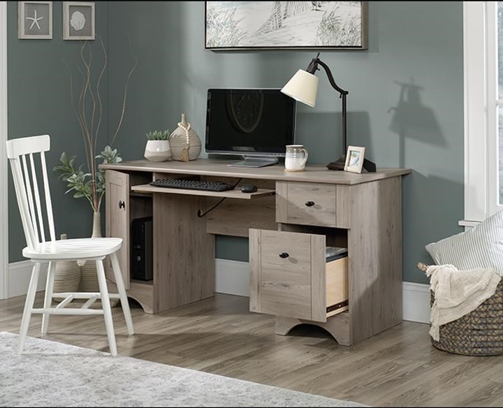 Sauder double shop pedestal desk